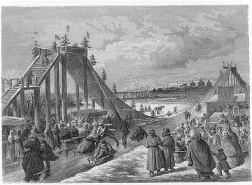 Early roller coasters were inspired by 17th century Russian ice slides