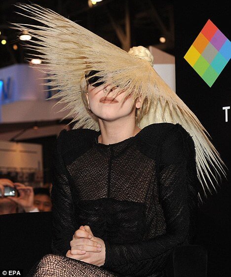Lady Gaga Hat Hair